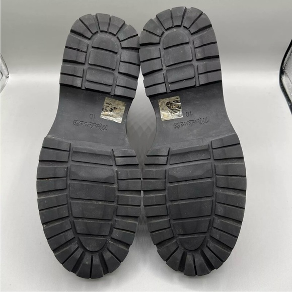 Madewell Leather Dani Chelsea Lugsole Boots Pull On Stable Brown Women Size 10 - Picture 9 of 11